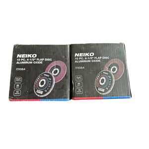 2 X 10 Pcs Flap Discs 80 Grit 4 1/2”X7/8” Grinding Wheel Flapper Wheel Die Angle